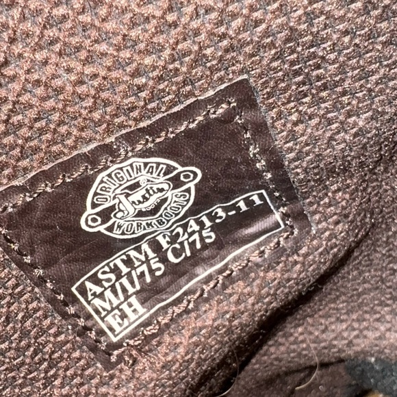 Abilene Cowboy Boots men’s size 10M Brown Leather Western Made in USA - Picture 9 of 11